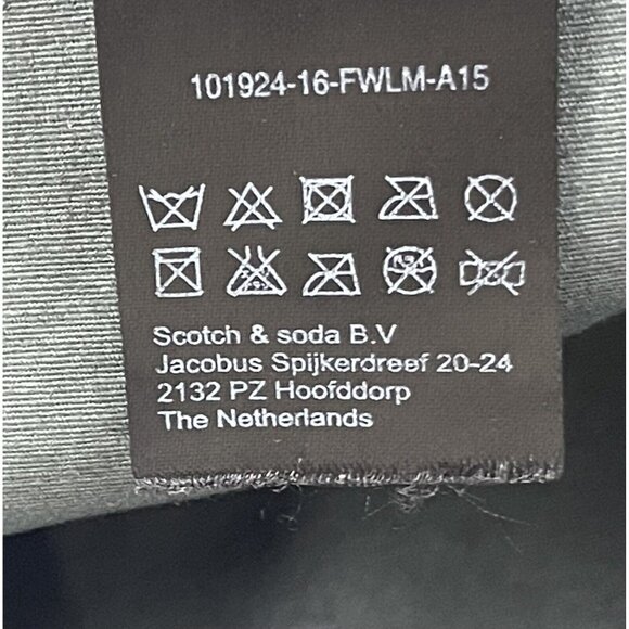 Scotch & Soda MAISON SCOTCH Moto Biker‎ Pants 100% Sheep Leather Size 3 (US6-8) - Picture 15 of 15